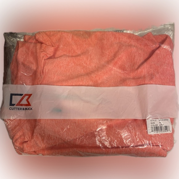 NWT Cutter & Buck Orange Long Sleeve Pullover XL - Picture 3 of 8